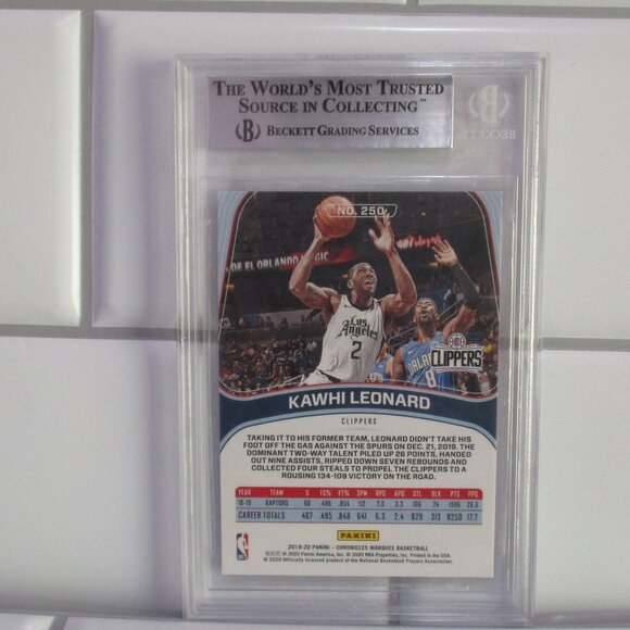 2019 PANINI CHRONICLES PINK #250 KAWHI LEONARD MARQUEE MINT 9 - Picture 2 of 2